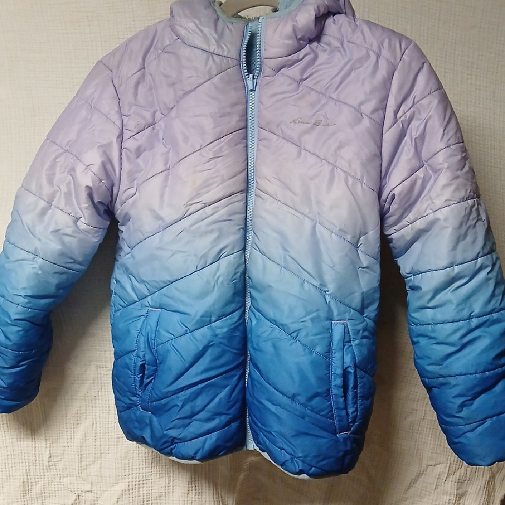Eddie bauer Quilted Puffer Jacket in Lavender and Blue